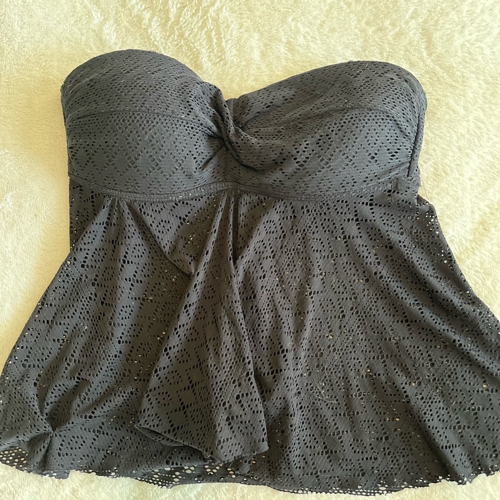 Merona Strapless Tankini Eyelet Top